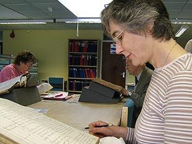 A volunteer at work in the Cornwall EPE project